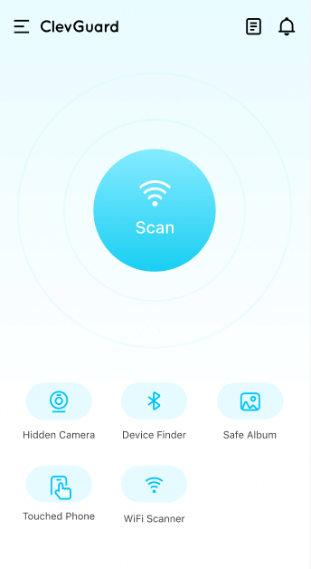 start scanning and detect spyware