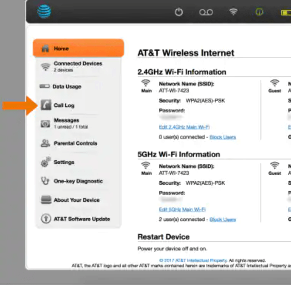 AT&T call logs