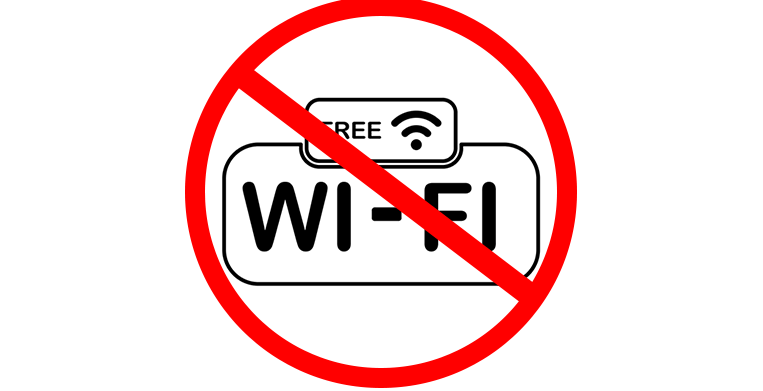 Avoid public Wi-Fi