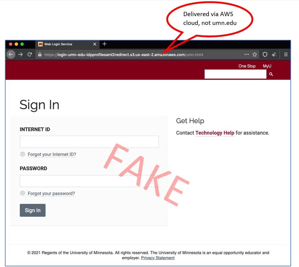 create a fake login page