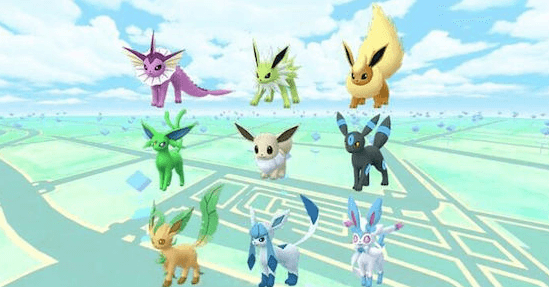 shiny Eevee evolutions in Pokémon GO