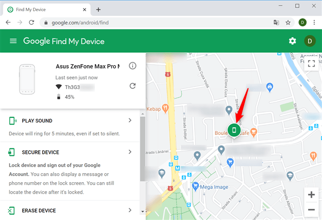 find my device