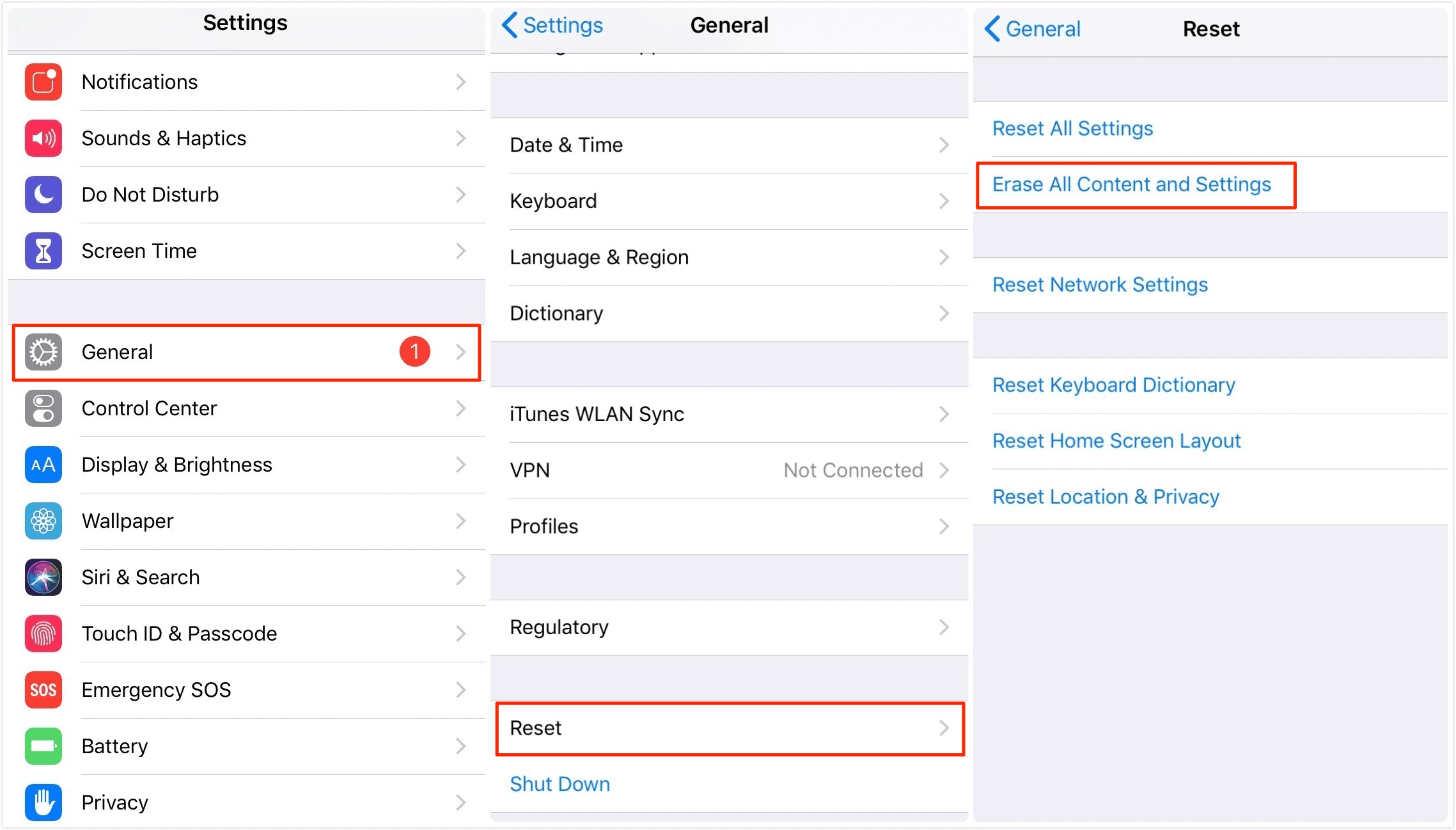 use iCloud backup to check search history on iPhone