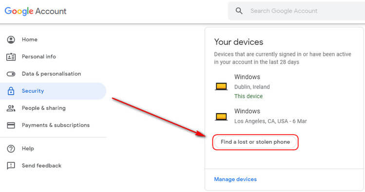 use Gmail to track my iPhone without SIM card