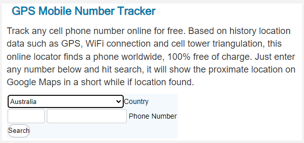 Gps Mobile Number Tracker 