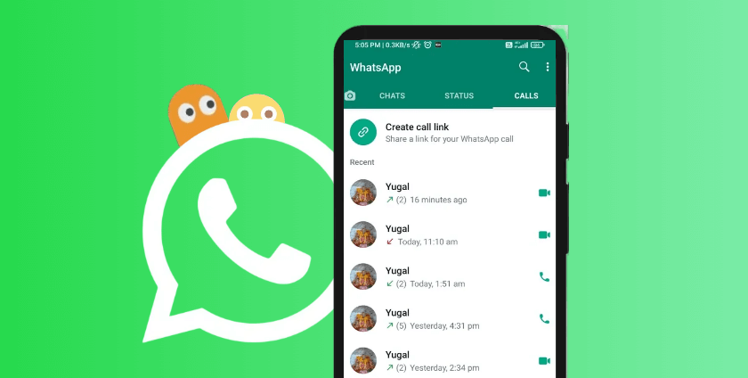 how  to track WhatsApp call history