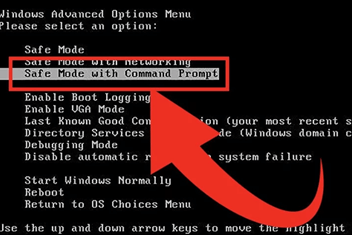Safe Mode with  Command Prompt