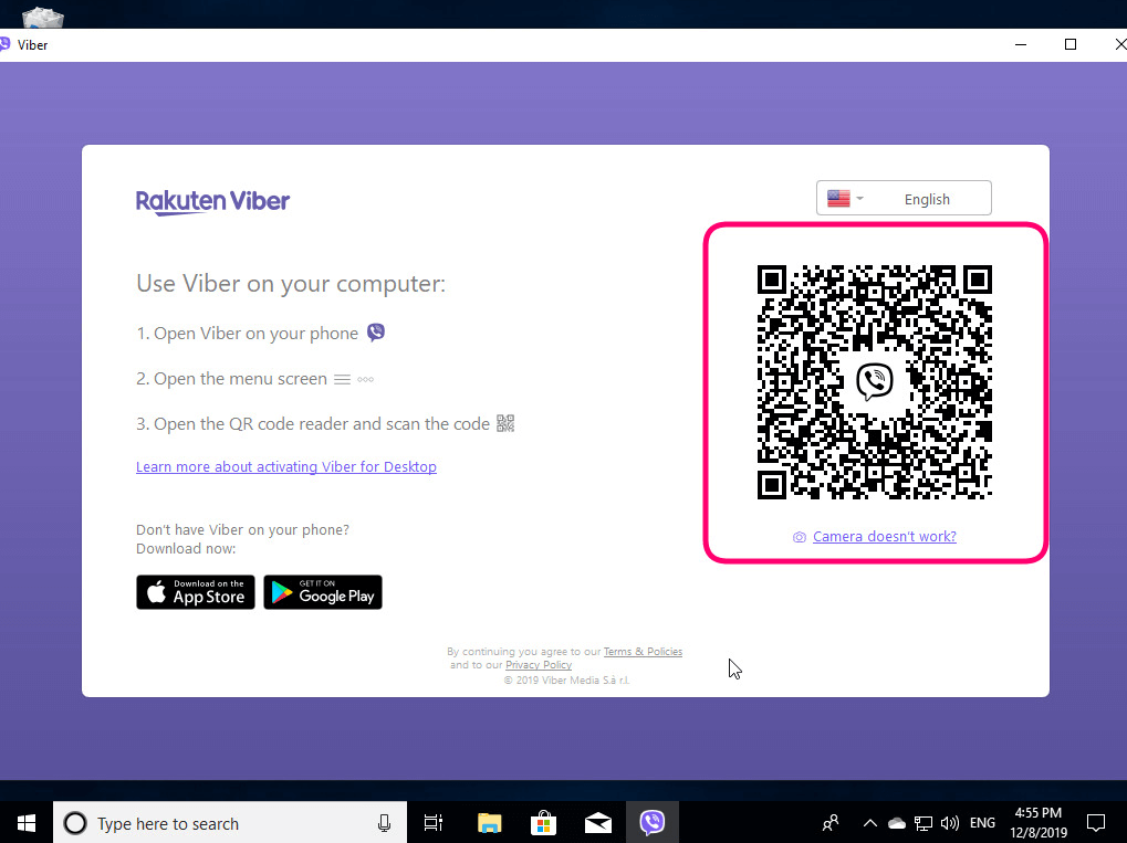 scan the QR code	