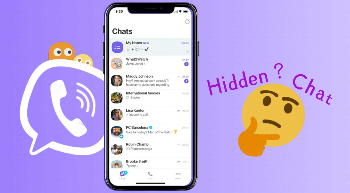 how to see hidden chats in Viber