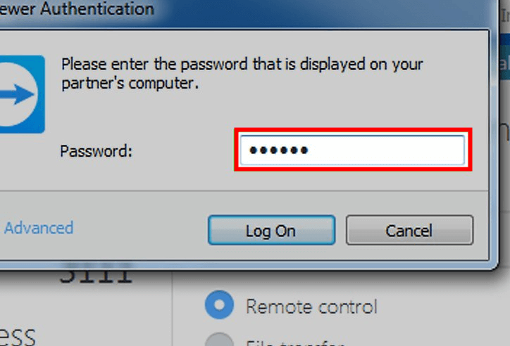 teamviewer password