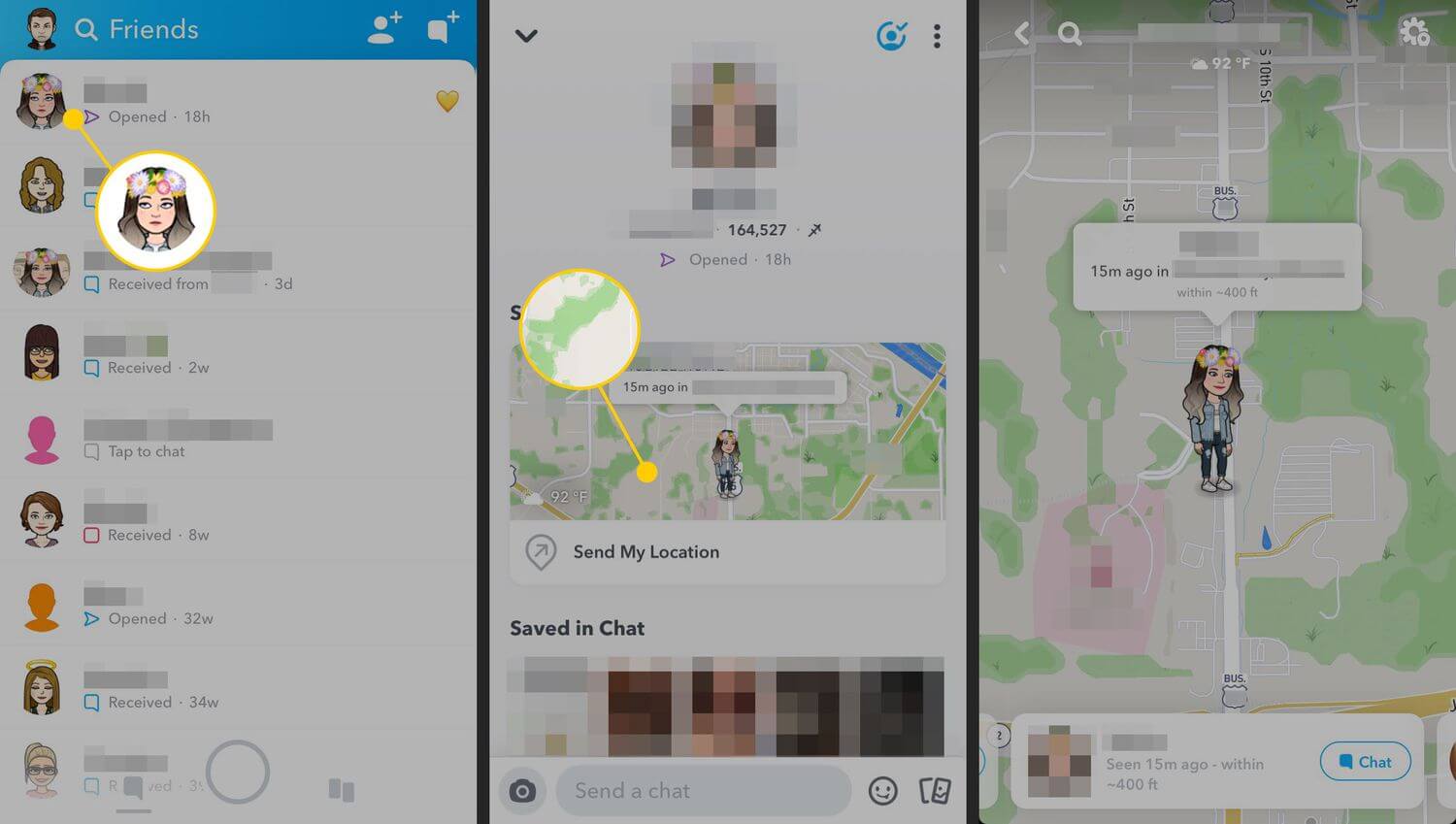 use Snapchat to track my iPhone without SIM card