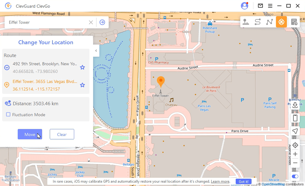 ClevGo guide-fake google maps location 