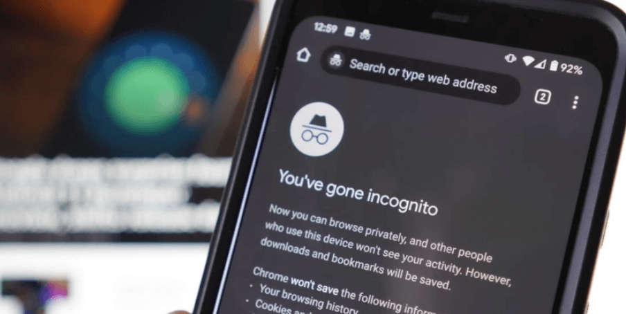 how  to see incognito history on Android