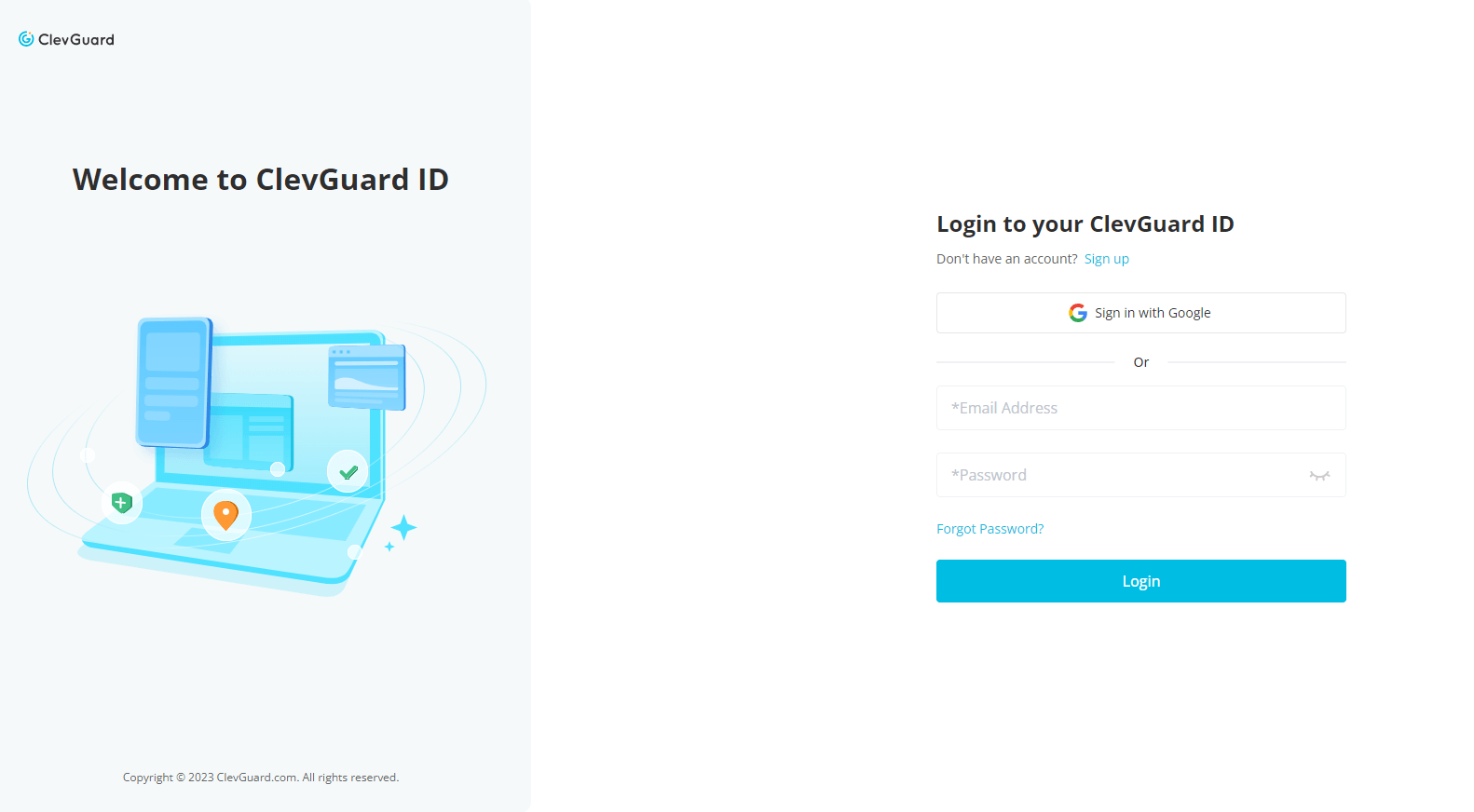 sign up for KidsGuard for WhatsApp