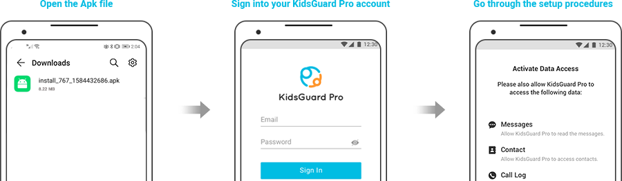login kidsguard pro