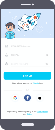 create KidsGuard account